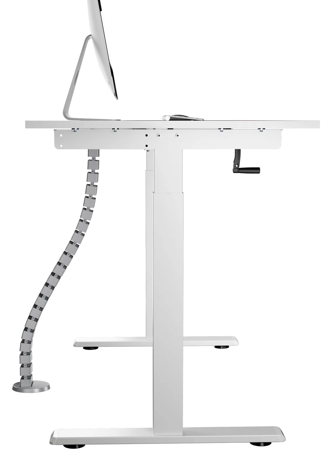 Equip Deluxe-Kabelführungsrücken - Grau - Kabelmuffe - Tisch/Bank - ABS Synthetik - Aluminium - Grau, Ansicht 3