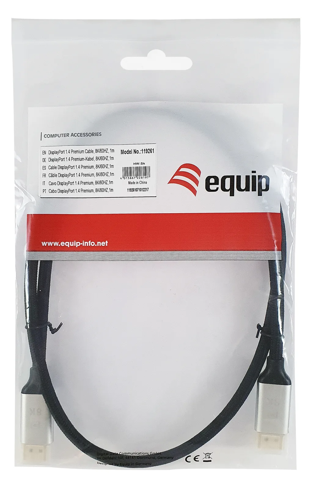 Equip DisplayPort-Kabel - DisplayPort (M), Ansicht 2