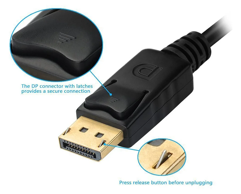 Equip DisplayPort-zu-VGA- / -HDMI- / -DVI-Adapter - 0,24 m - DisplayPort - DVI-D + VGA (D-Sub) + HDMI - Männlich, Ansicht 4