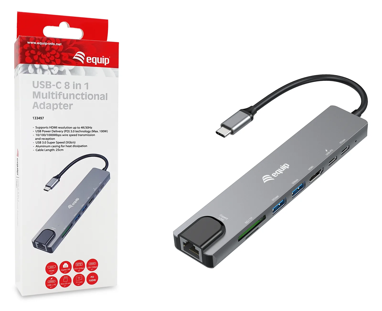 Equip Dockingstation - USB-C / Thunderbolt 3 / Thunderbolt 4, Ansicht 3