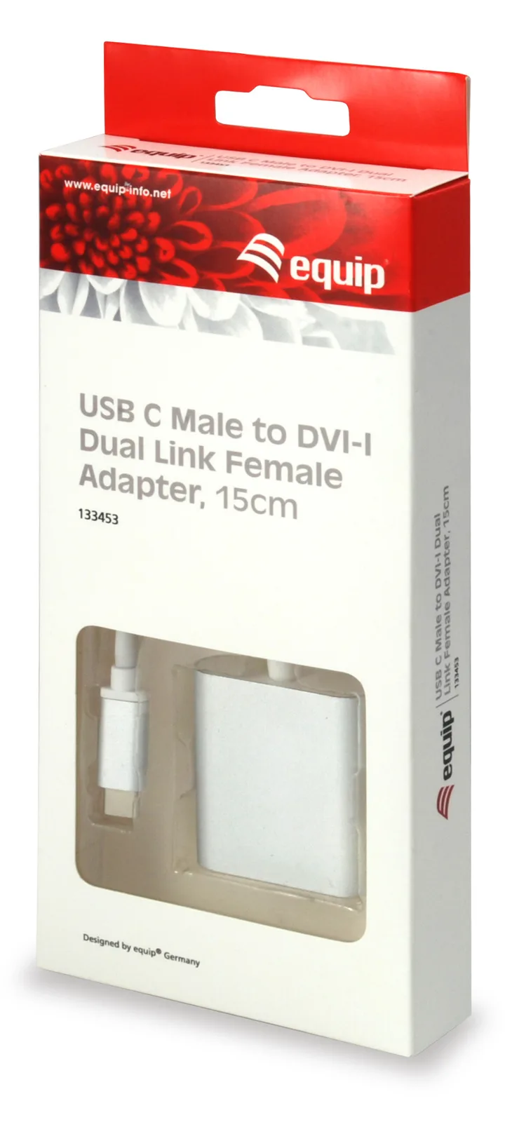 Equip Externer Videoadapter - USB-C - DVI - Weiß, Ansicht 2