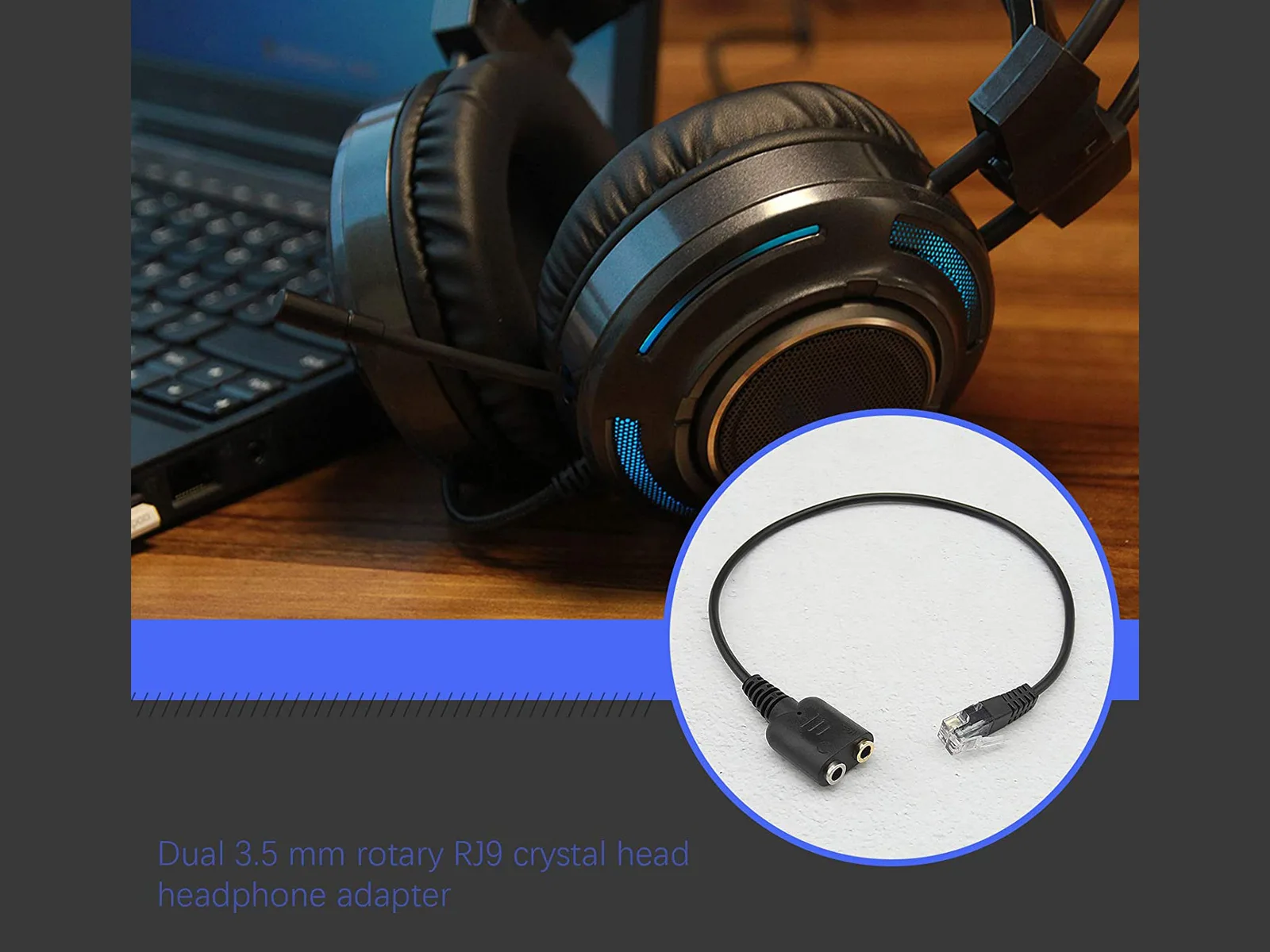 Equip Headsetadapter - RJ-9 männlich zu 3,5-mm-Klinkenstecker weiblich, Ansicht 4