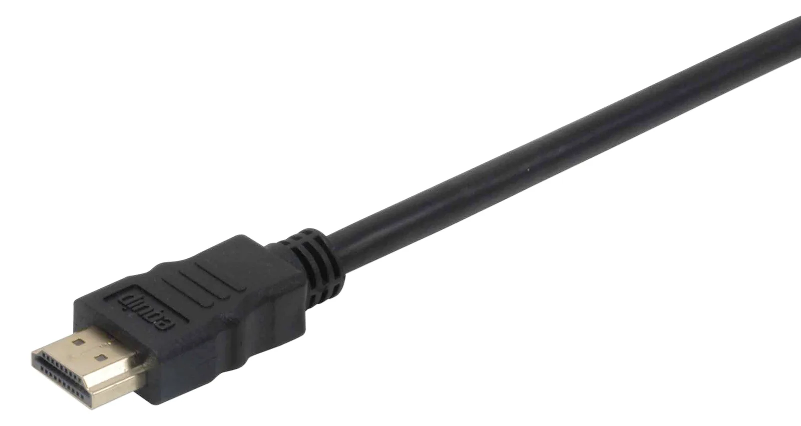 Equip Highspeed - HDMI-Kabel mit Ethernet - HDMI männlich zu HDMI männlich - 1.8 m - Schwarz - Support von 4K 60 Hz, Ansicht 2