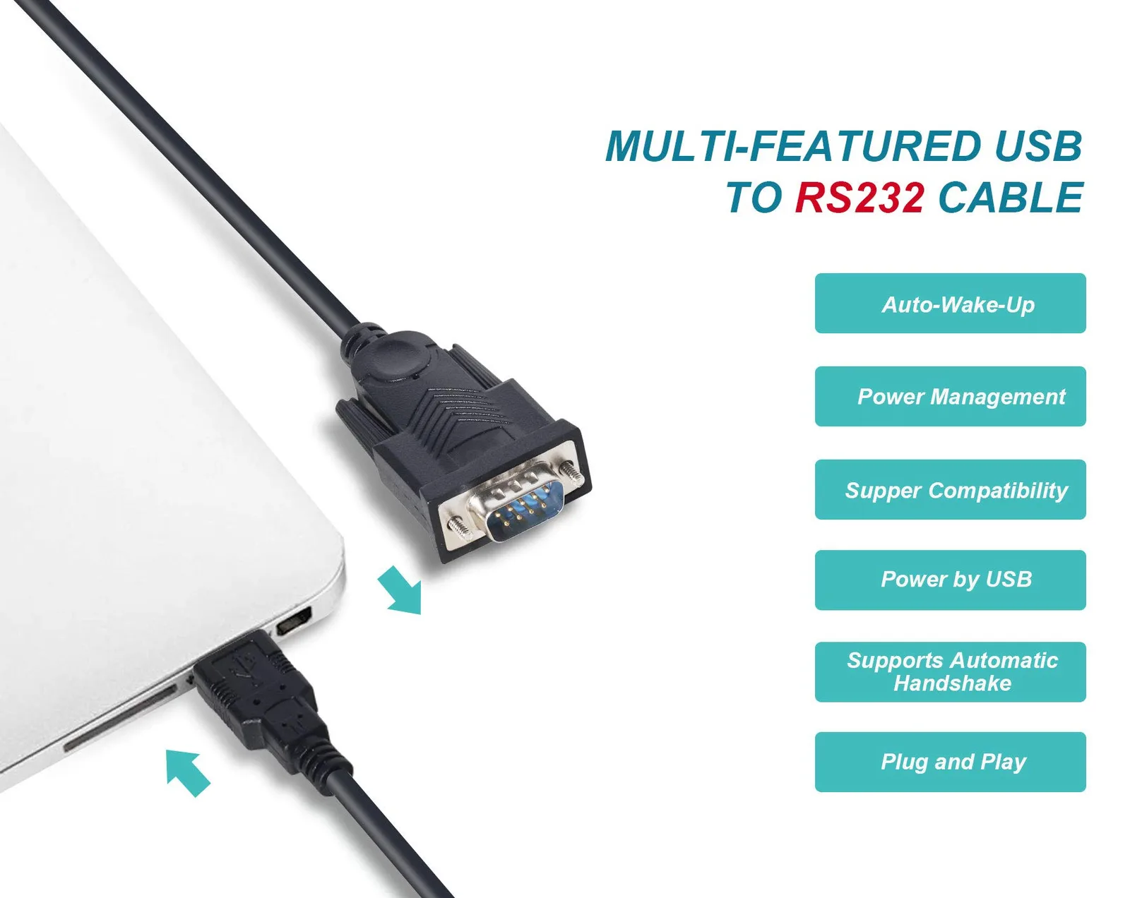 Equip Kabel USB / seriell - USB 2.0 A (M), Ansicht 3