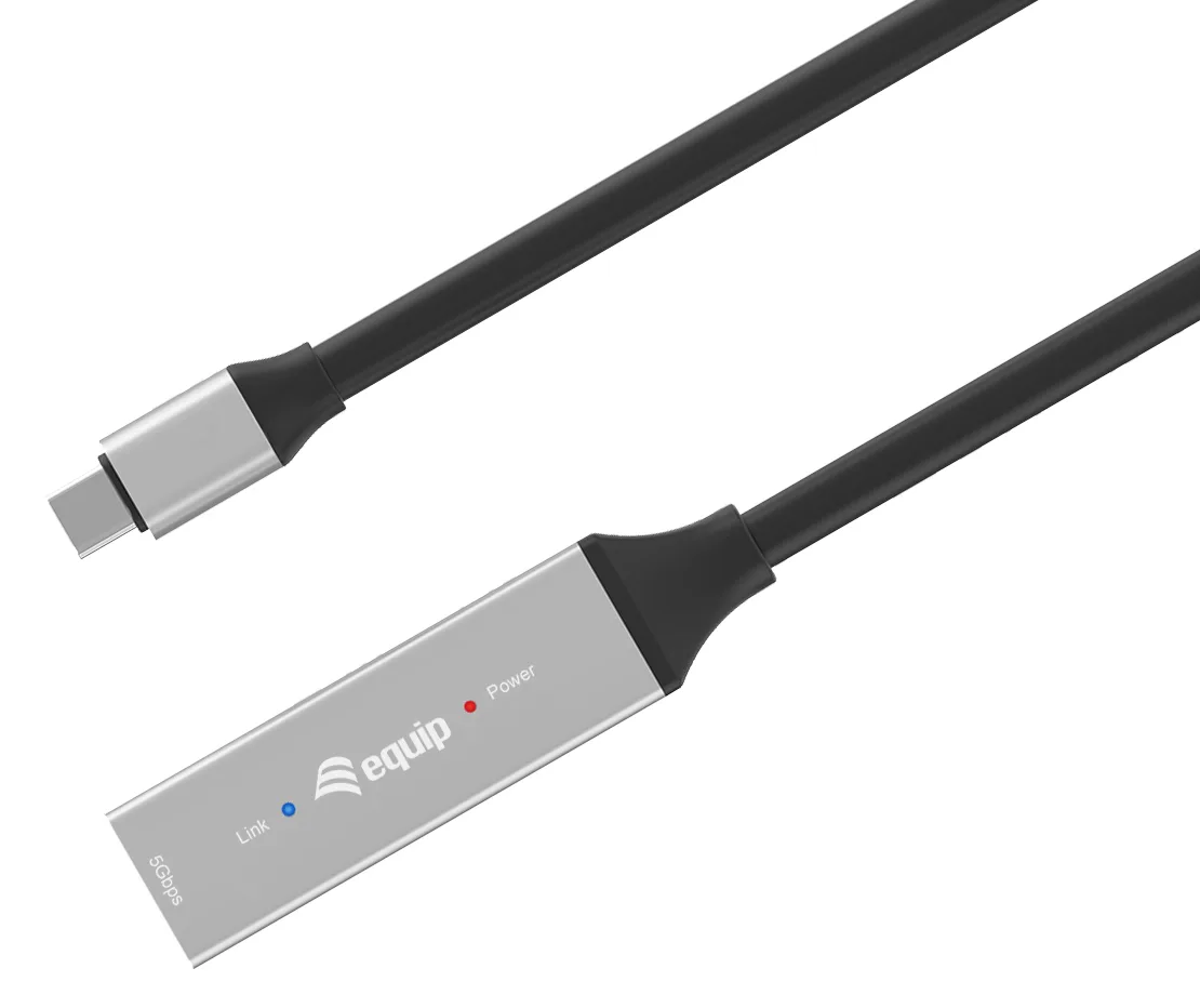 Equip Kabel Usb-C3.2->C Gen1 Akt.Erweit.St/Bu schwarz - Kabel - Digital/Daten, Ansicht 3