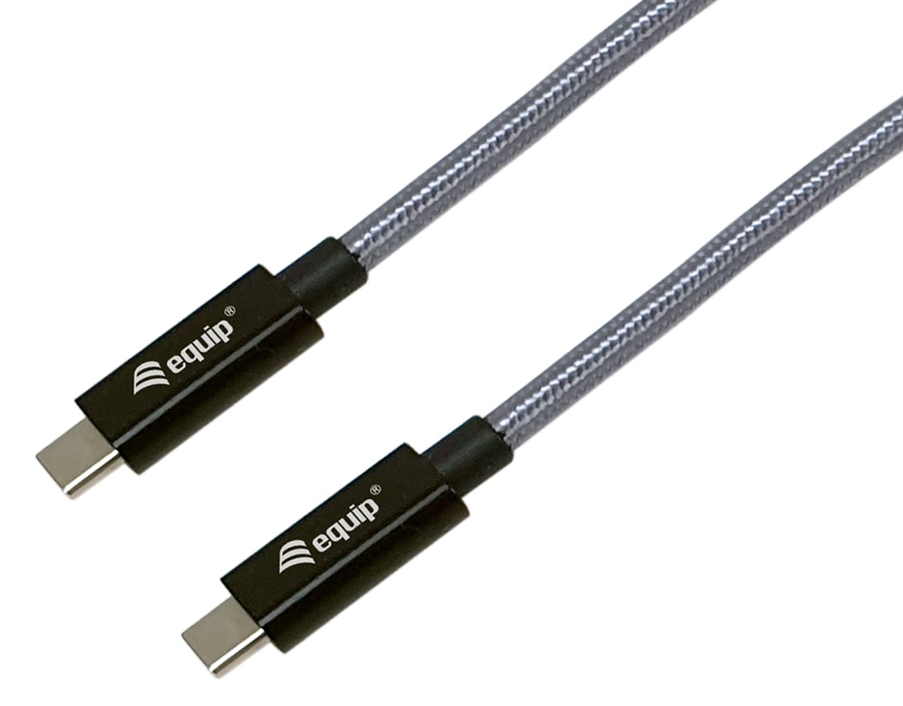 Equip Kabel Usb-C3.2->C Gen2x2 PD 240W St/St schwarz - - Digital/Daten - Kabel - Digital/Daten von LumaTech