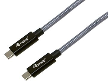 Equip Kabel Usb-C3.2->C Gen2x2 PD 240W St/St schwarz - - Digital/Daten - Kabel - Digital/Daten von LumaTech