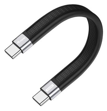 Equip Kabel USB-C4.0->C Gen3 PD240W Fl. St/St schwarz - Kabel - Digital/Daten von LumaTech