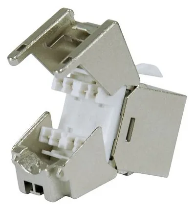 Equip Keystone Jack geschirmt Cat6A LSA schlank wzf.8Stk sil, Ansicht 4