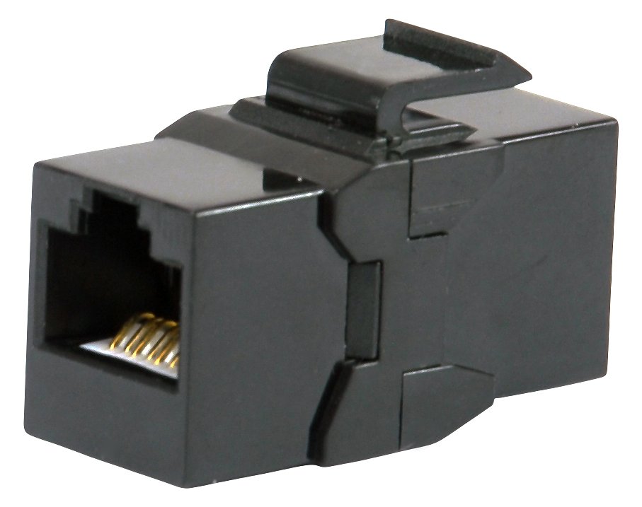 Equip Keystone-Koppler ungeschirmt Cat6A 2xRJ45 8Stk sw von LumaTech