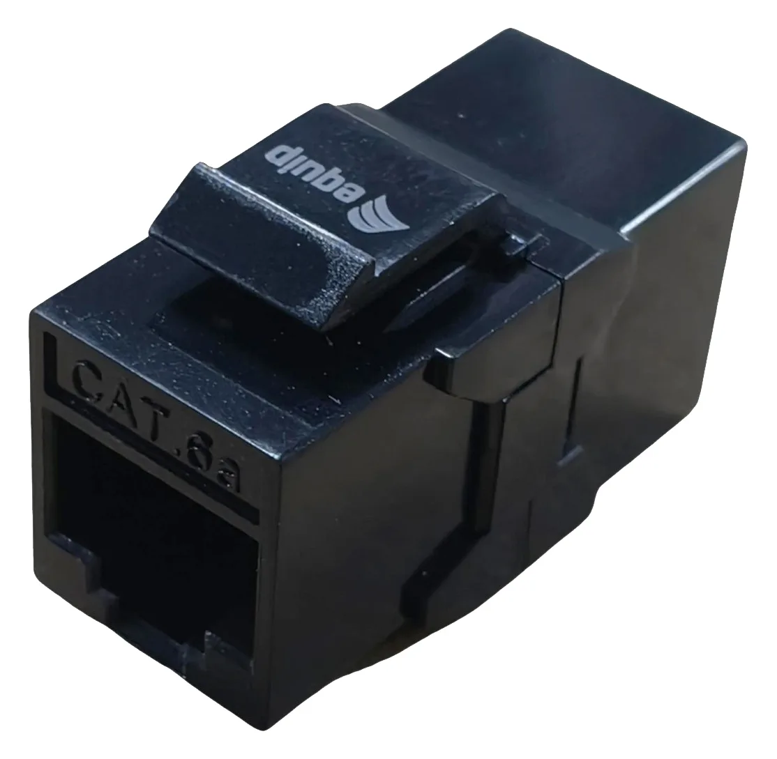 Equip Keystone-Koppler ungeschirmt Cat6A 2xRJ45 8Stk sw, Ansicht 4
