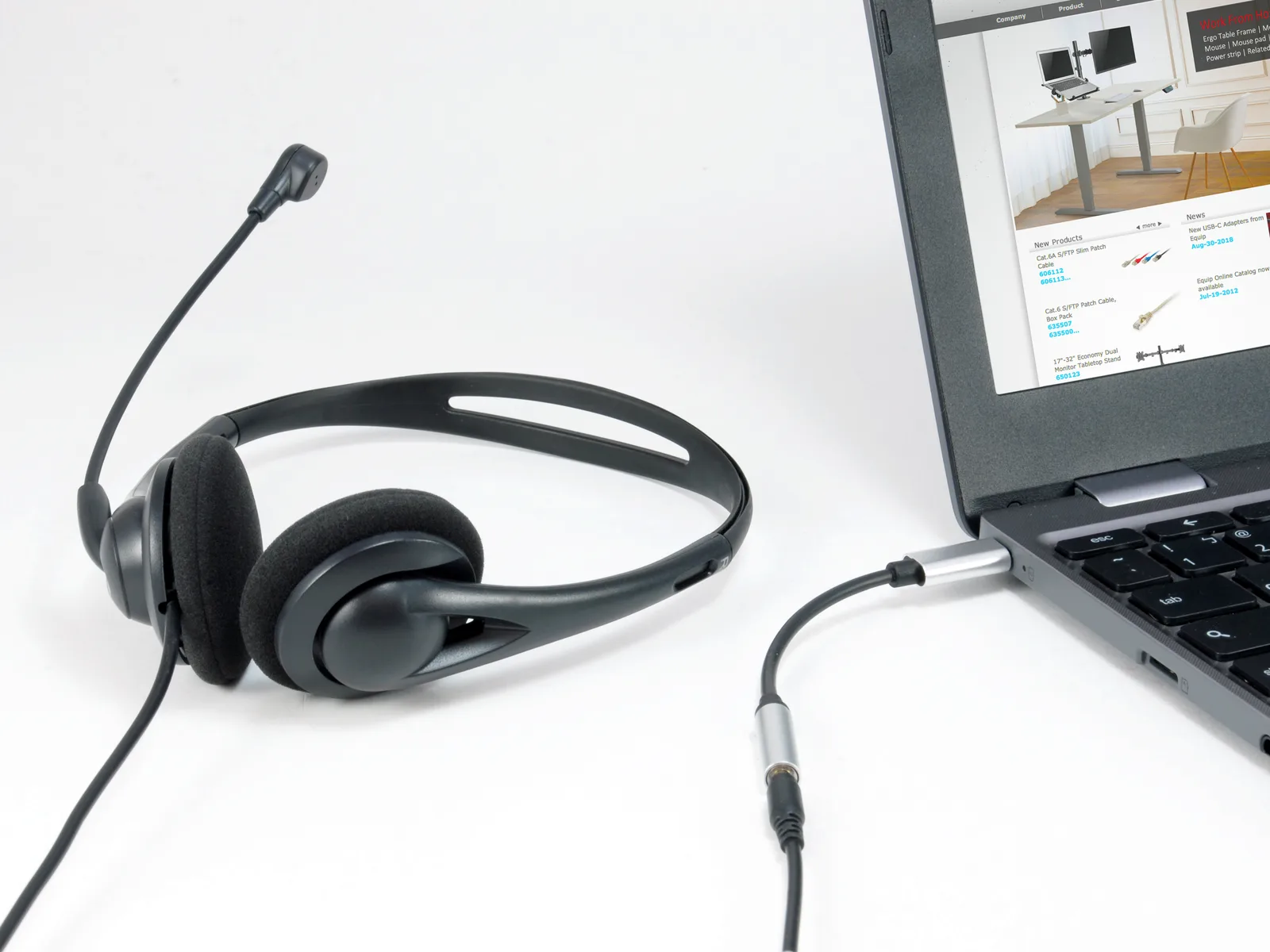 Equip Life - Audio-Adapter - 24 pin USB-C männlich zu mini-phone stereo 3.5 mm weiblich, Ansicht 2
