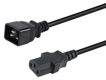 Equip Netzkabel Anschl. C20 -> C13 schwarz - Strom/Netzteil - 3 m von LumaTech
