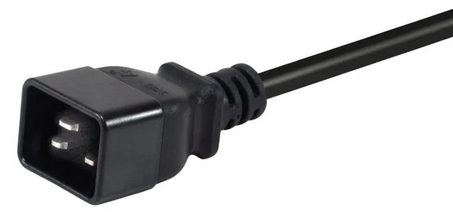 Equip Netzkabel Anschl. C20 -> C13 schwarz - Strom/Netzteil - 3 m, Ansicht 2