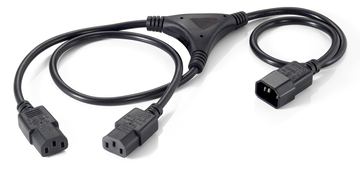 Equip Netz-Splitter - power IEC 60320 C13 zu IEC 60320 C14 von LumaTech