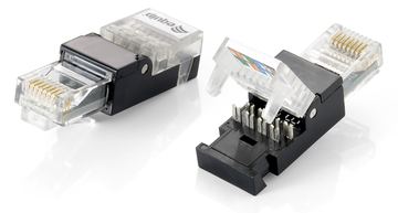 Equip Netzwerkanschluss - RJ-45 (M) - CAT 6 - Schwarz (Packung mit 2) von LumaTech
