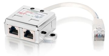 Equip Netzwerk-Splitter - RJ-45 (M) zu RJ-45 (W) von LumaTech