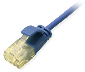 Equip Patchkabel Cat6A Slim U/UTP 2xRJ45 blau LSZH Polybeutel - Netzwerk - CAT 6a von LumaTech