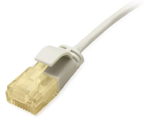 Equip Patchkabel Cat6A Slim U/UTP 2xRJ45 grau LSZH Polybeutel - Netzwerk - CAT 6a