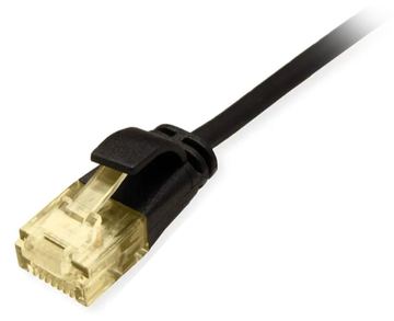 Equip Patchkabel Cat6A Slim U/UTP 2xRJ45 schwarz LSZH Polybeutel - Netzwerk - CAT 6a von LumaTech