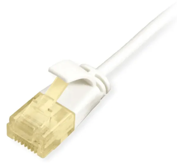 Equip Patchkabel Cat6A Slim U/UTP 2xRJ45 weiß LSZH Polybeutel - Netzwerk - CAT 6a, Ansicht 3
