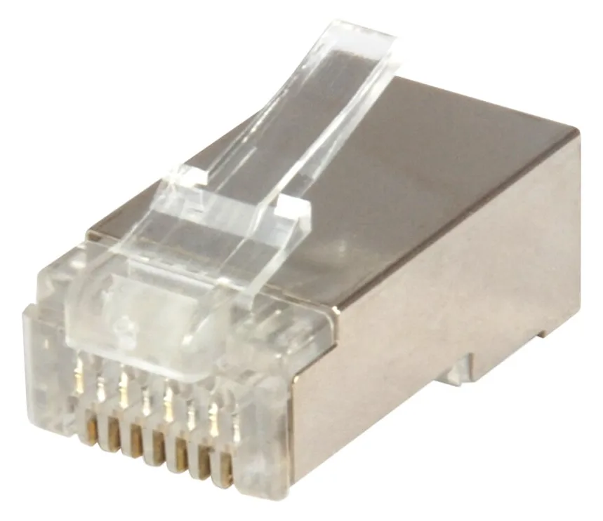 Equip Pro - Netzwerkanschluss - RJ-45 (M) - abgeschirmt - CAT 6 - durchsichtig (Packung mit 100), Ansicht 2