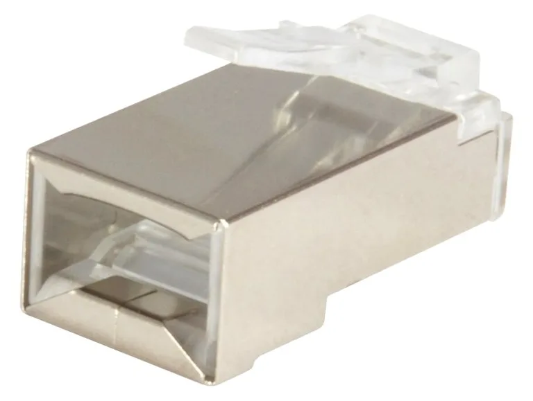 Equip Pro - Netzwerkanschluss - RJ-45 (M) - abgeschirmt - CAT 6 - durchsichtig (Packung mit 100), Ansicht 3