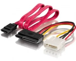 Equip SATA-Kabel - interne Stromversorgung, 4-polig, SATA zu SATA Combo (W), Ansicht 2