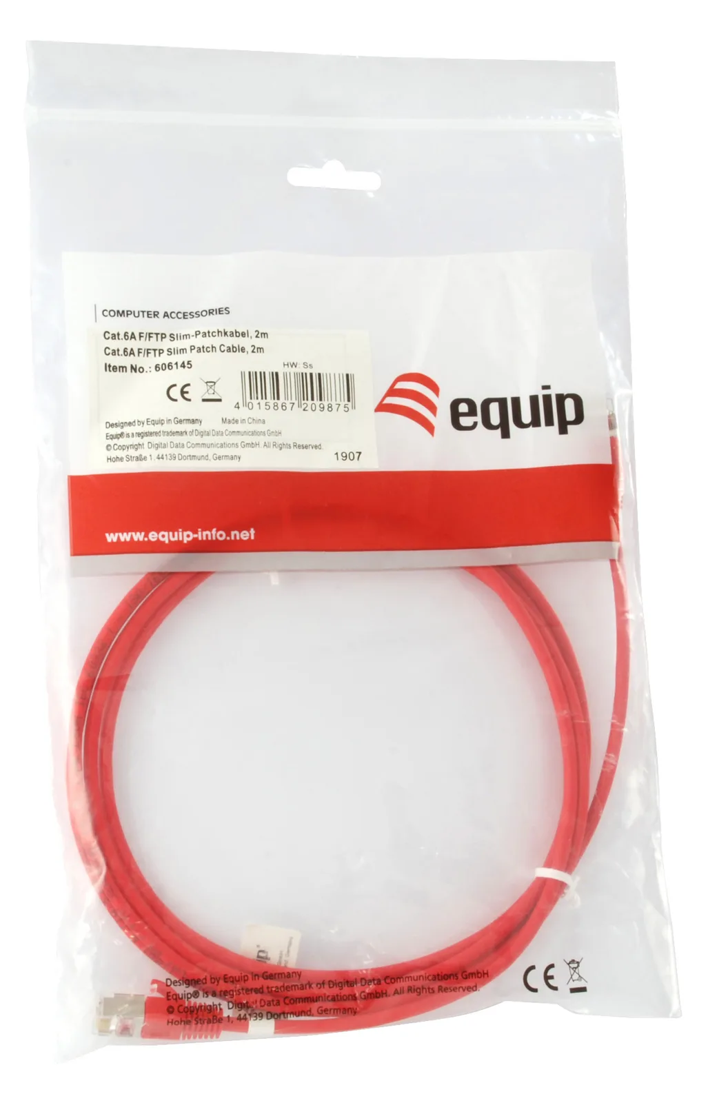 Equip Slim - Patch-Kabel - RJ-45 (M) zu RJ-45 (M), Ansicht 2