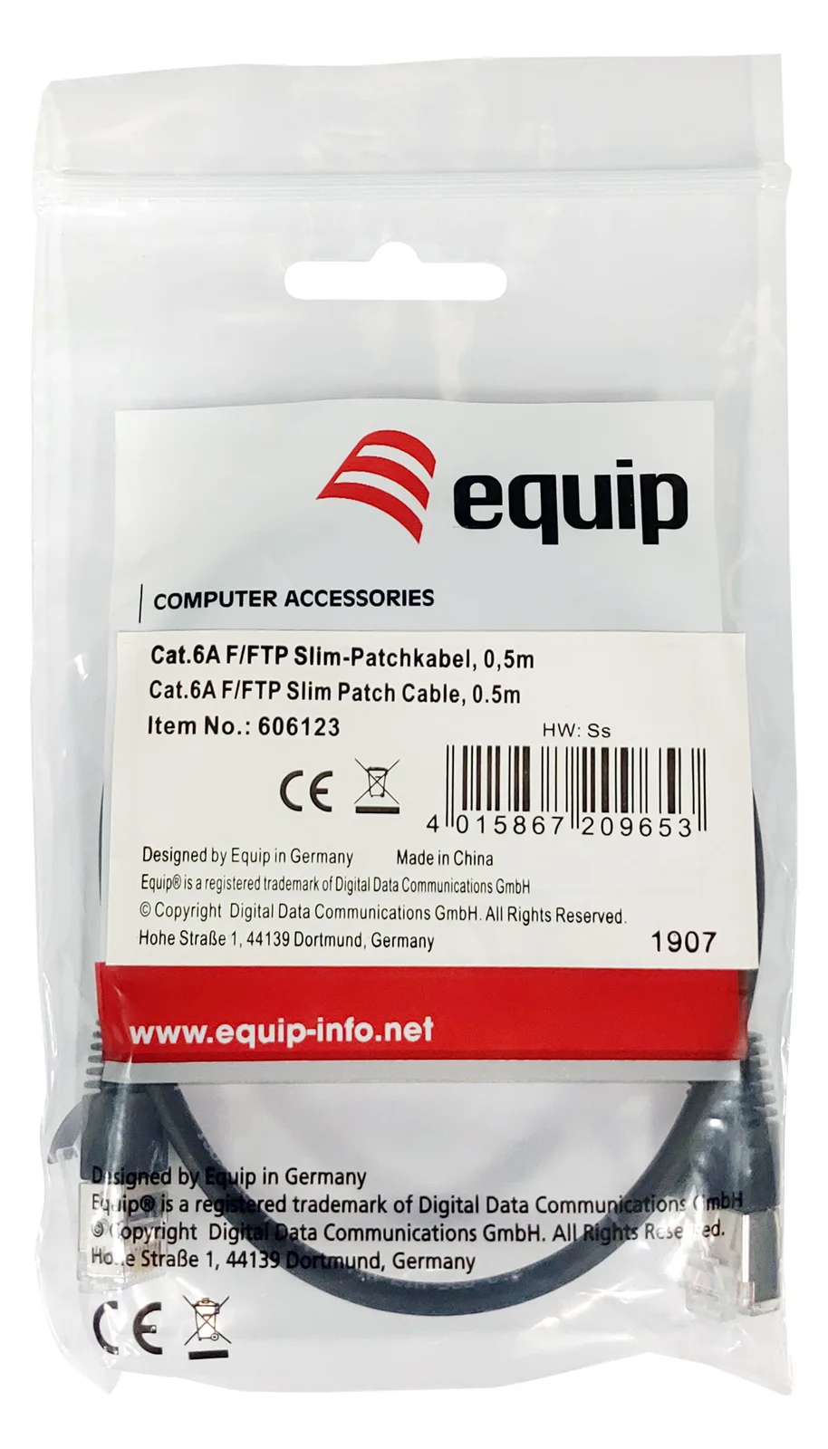 Equip Slim - Patch-Kabel - RJ-45 (M) zu RJ-45 (M), Ansicht 2