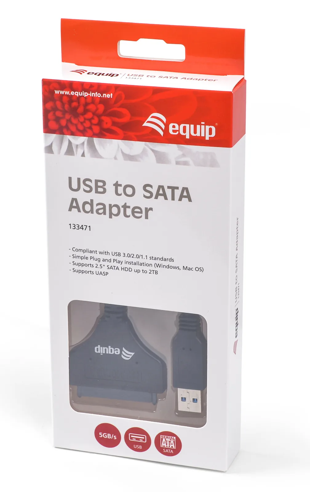 Equip Speicher-Controller - 2.5 (6.4 cm) - SATA, Ansicht 2