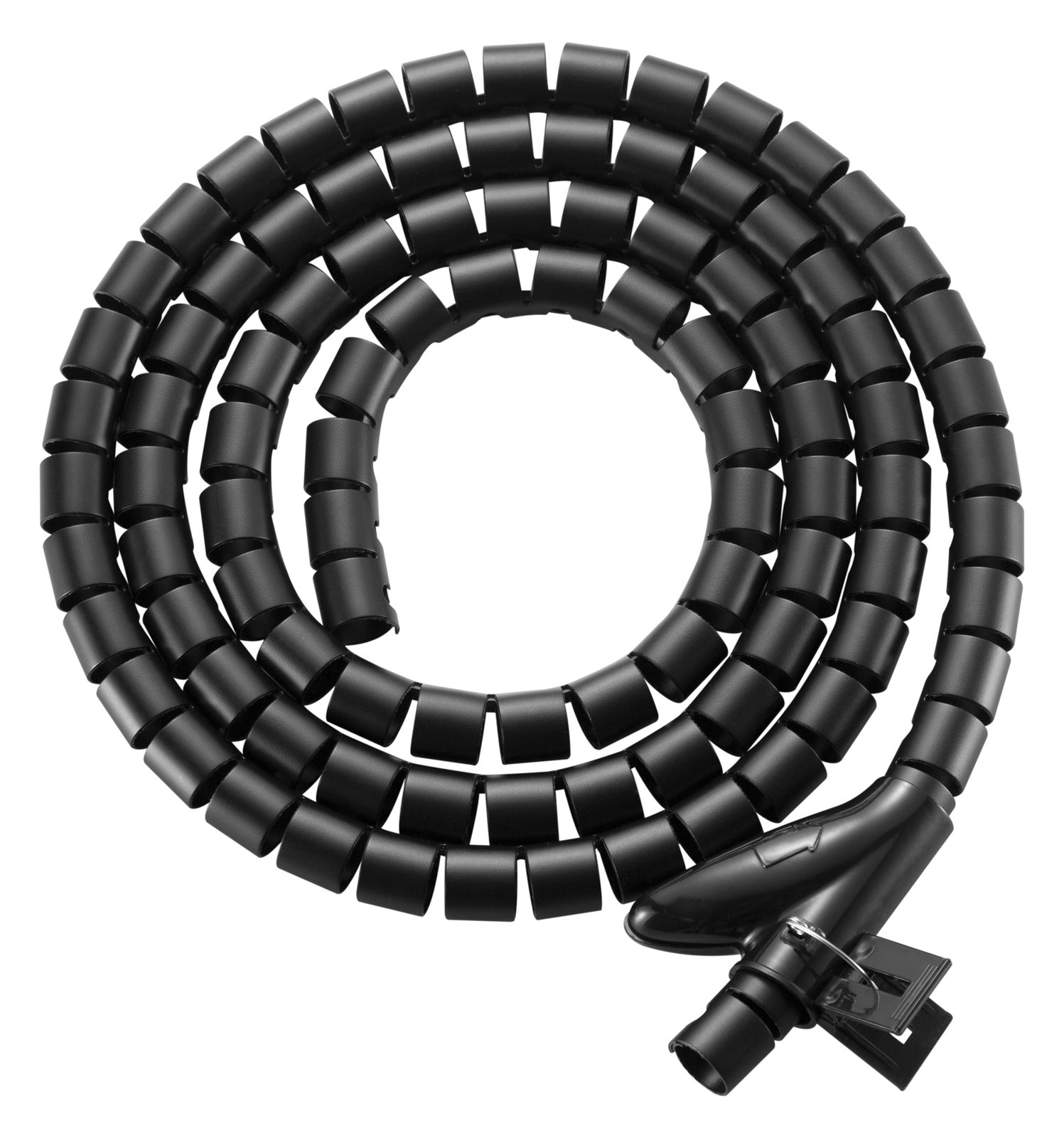 Equip Spiralkabelschlauchhülse - 1,0 m - Schwarz - Kabelmuffe - Tisch/Bank - Schwarz von LumaTech