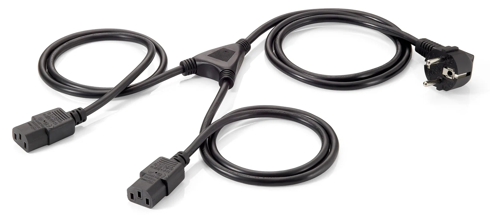 Equip Stromkabel - power CEE 7/7 (M) zu power IEC 60320 C13, Ansicht 2