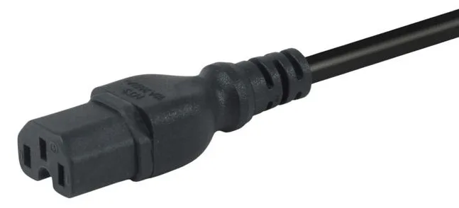 Equip Stromkabel C14 ->C15 St/Bu schwarz - Strom/Netzteil, Ansicht 3