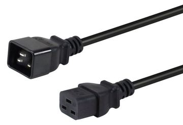 Equip Stromkabel C20 ->C19 St/Bu schwarz - Strom/Netzteil - 3 m von LumaTech