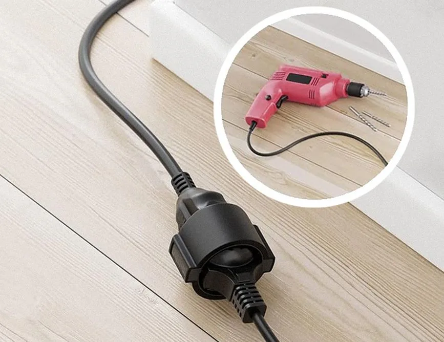 Equip Stromkabel CEE 7/7->CEE 7/3 St/Bu schwarz - Strom/Netzteil, Ansicht 2
