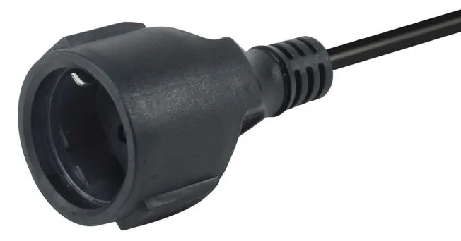 Equip Stromkabel CEE 7/7->CEE 7/3 St/Bu schwarz - Strom/Netzteil, Ansicht 3