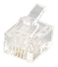 Equip Telefonanschluss - RJ-12 (M) - ungeschirmt (Packung mit 100) von LumaTech