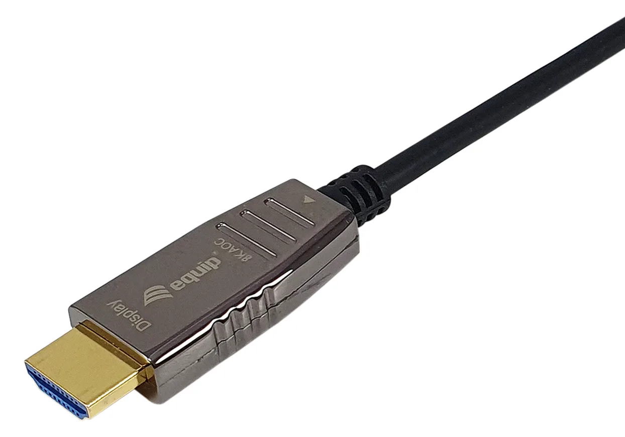Equip Ultra High Speed - HDMI-Kabel mit Ethernet - HDMI männlich zu HDMI männlich - 30 m - Schwarz -Active Optical Cable, Ansicht 2