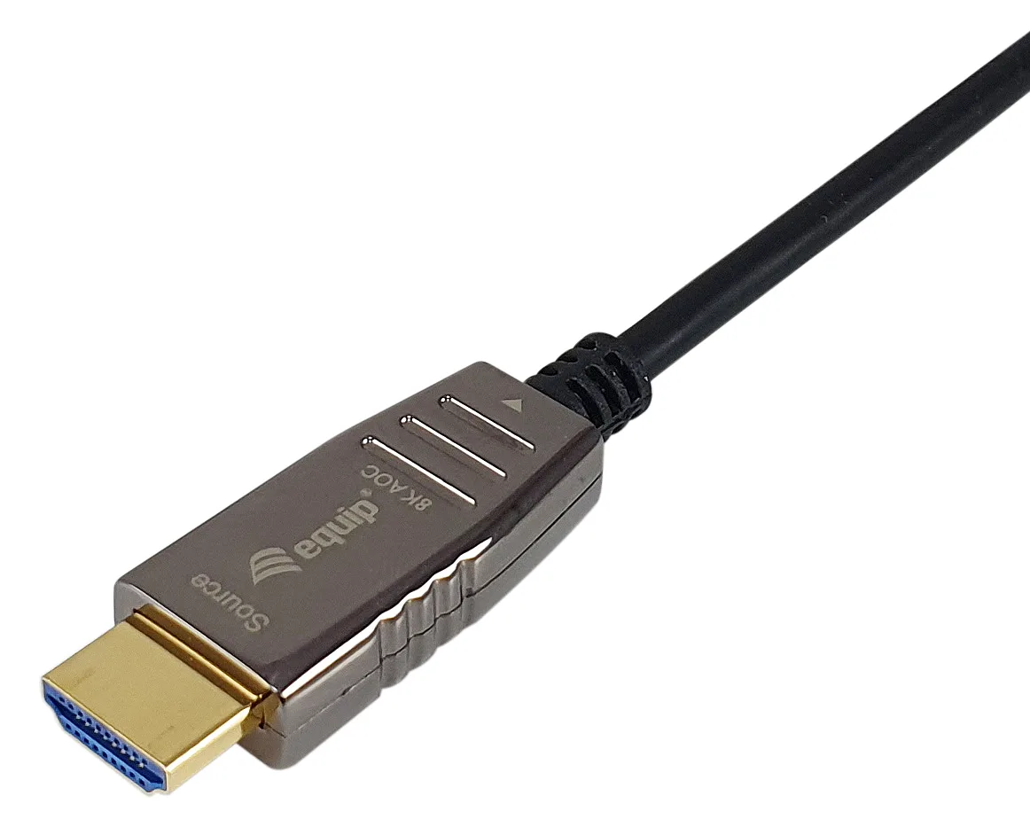 Equip Ultra High Speed - HDMI-Kabel mit Ethernet - HDMI männlich zu HDMI männlich - 50 m - Schwarz -Active Optical Cable, Ansicht 3