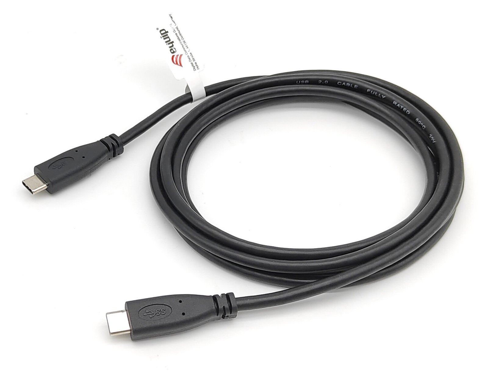 Equip USB 2.0 Typ C Kabel - M/M - 2.0 m - 2 m - USB C - USB C - USB 2.0 - 0,48 Gbit/s - Schwarz von LumaTech