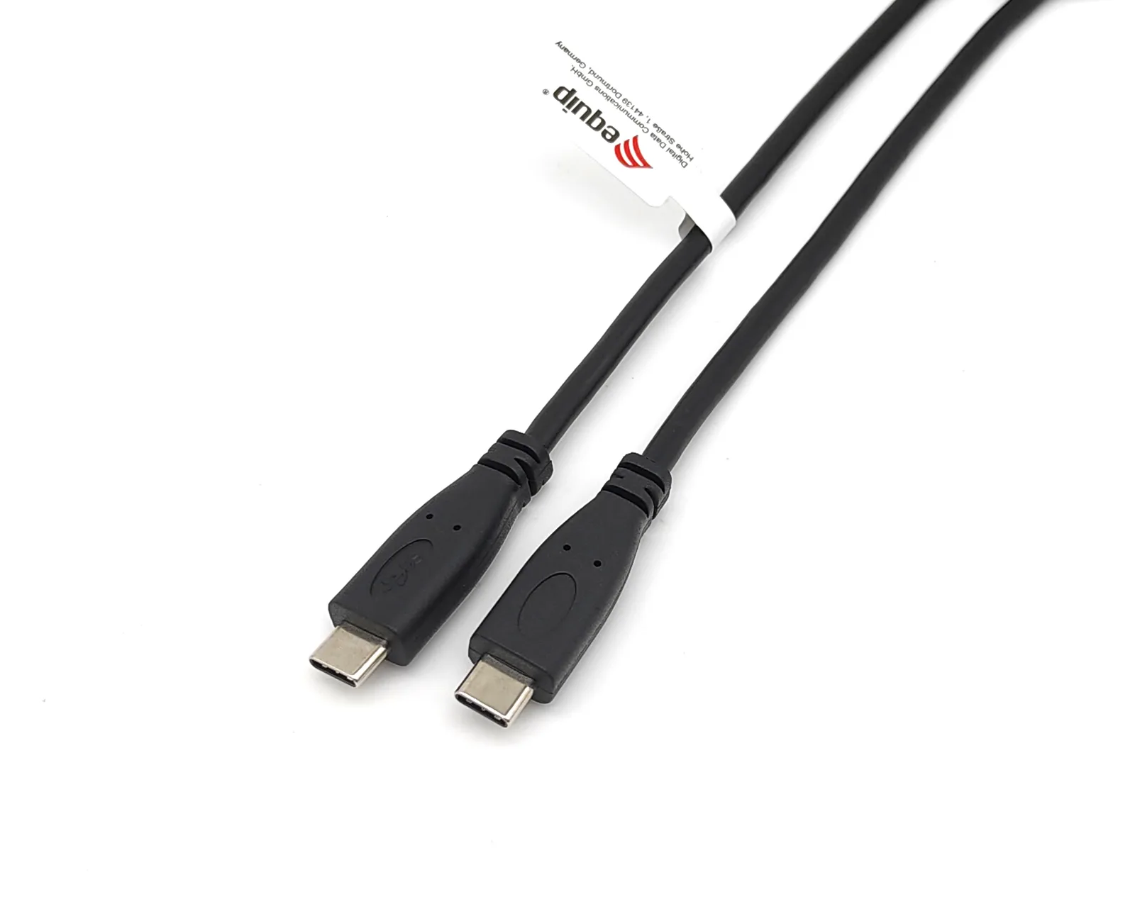 Equip USB 2.0 Typ C Kabel - M/M - 2.0 m - 2 m - USB C - USB C - USB 2.0 - 0,48 Gbit/s - Schwarz, Ansicht 3