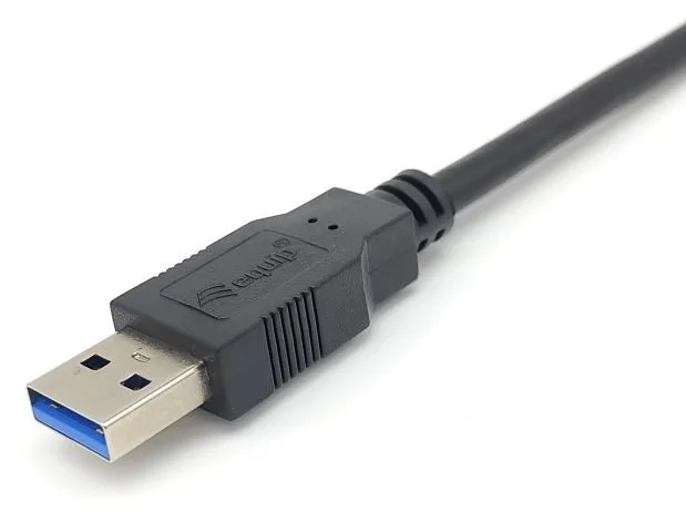 Equip USB 3.2 Gen 1 Typ A auf Typ C Kabel - M/M - 2.0 m - 2 m - USB A - USB C - USB 3.2 Gen 1 (3.1 Gen 1) Schwarz, Ansicht 4