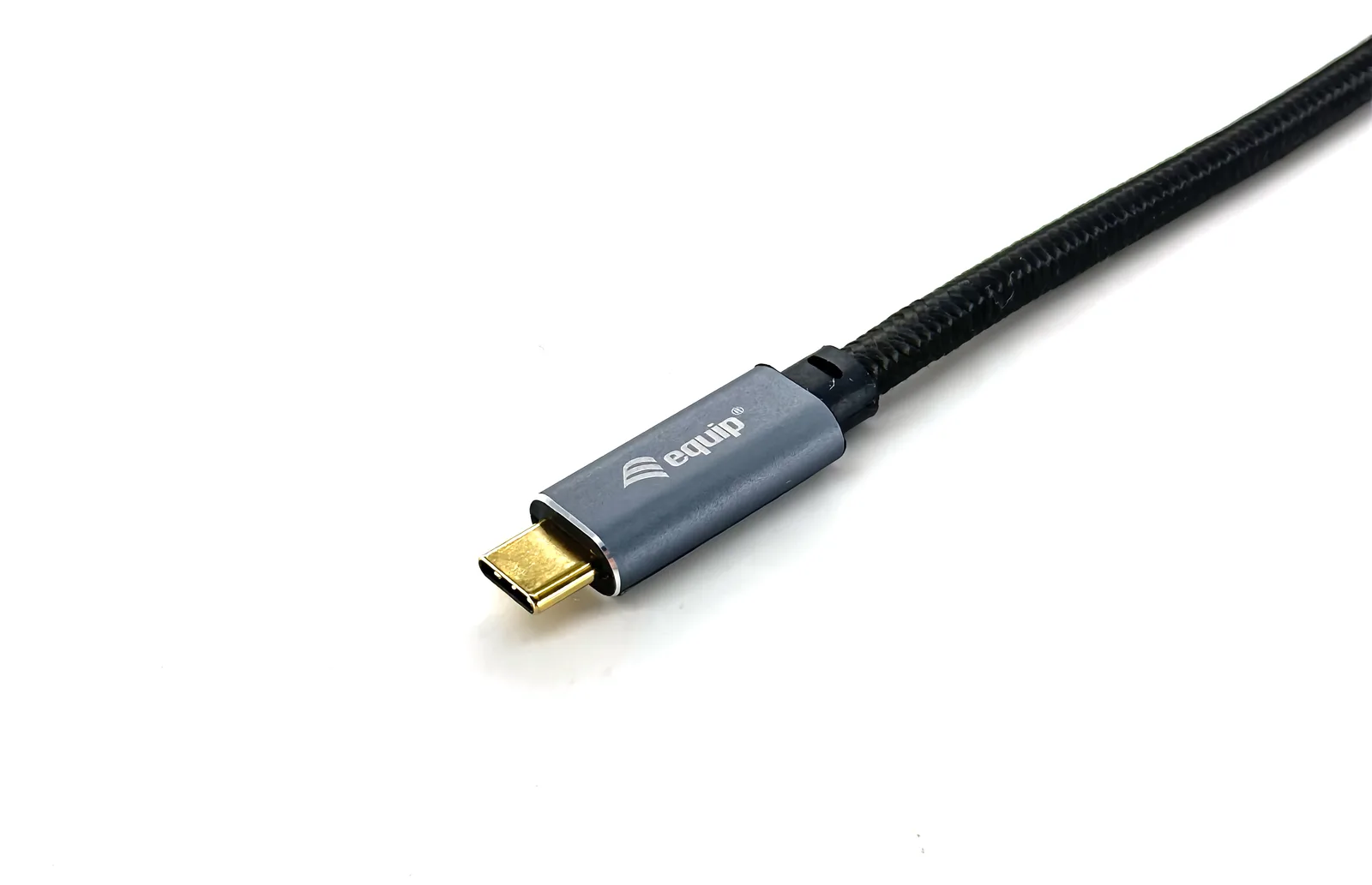 Equip USB 3.2 Gen 2 C-auf-C-Kabel - Stecker/Stecker - 2,0 m - 5 A - PD 100 W - 4K/60 Hz - 10 Gbit/s - 2 m  - Schwarz, Ansicht 4