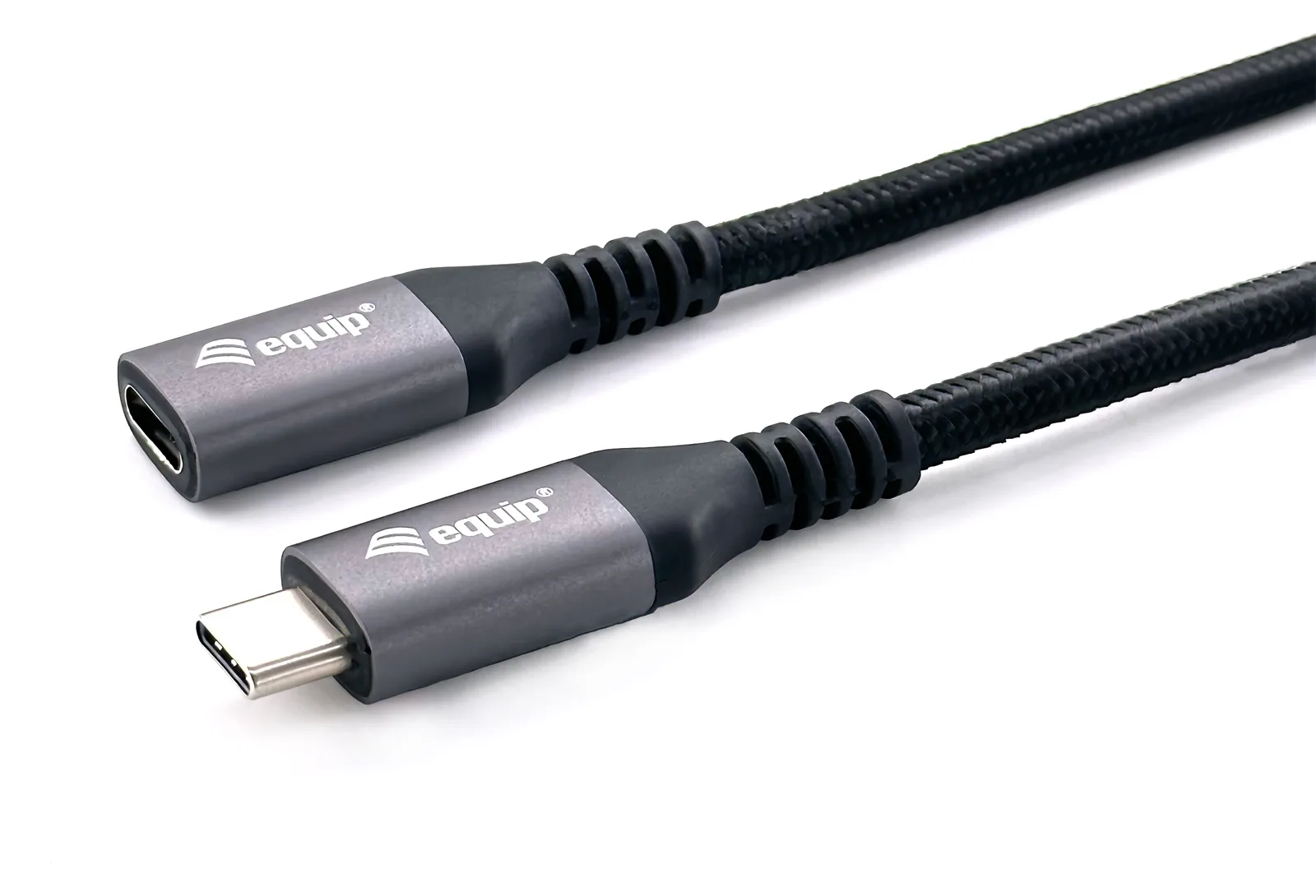 Equip USB 3.2 Gen 2 C-auf-C-Verlängerungskabel - M/F - 0,5 m - 4K/60 Hz - 10 Gbit/s - 0,5 m - Schwarz, Ansicht 4