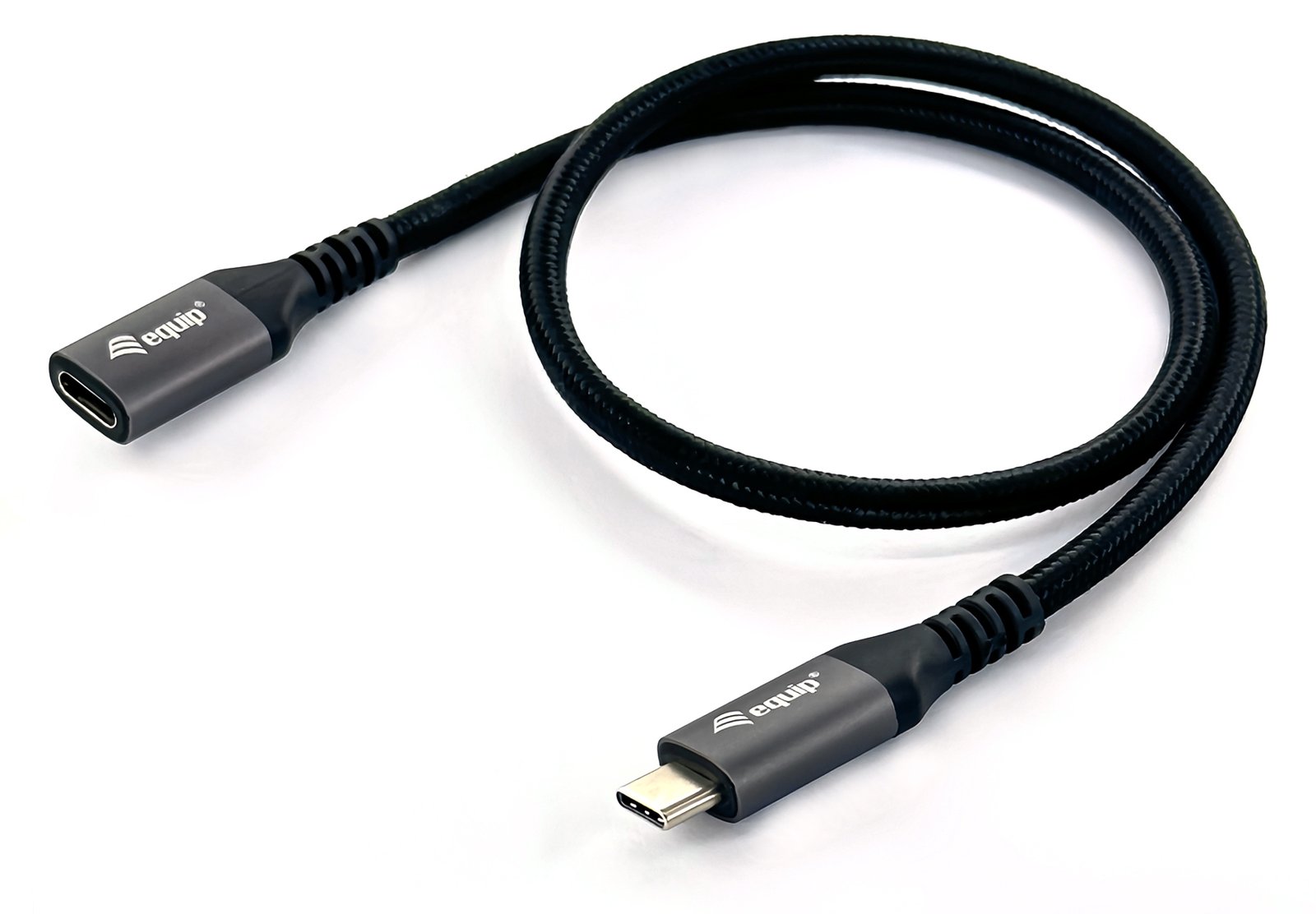 Equip USB 3.2 Gen 2 C-auf-C-Verlängerungskabel - M/F - 1,0 m - 4K/60 Hz - 10 Gbit/s - 1 m - Schwarz von LumaTech