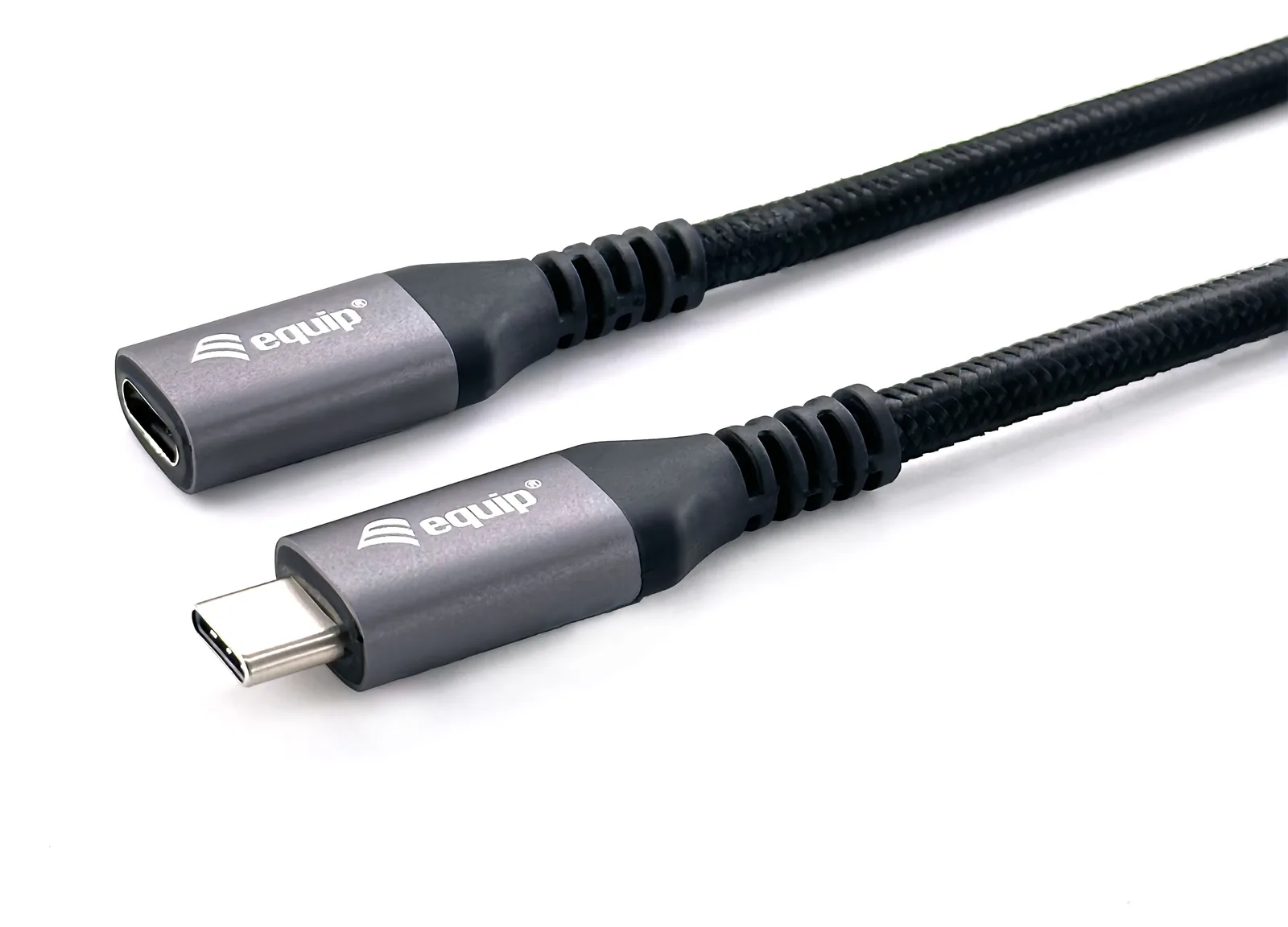 Equip USB 3.2 Gen 2 C-auf-C-Verlängerungskabel - M/F - 1,0 m - 4K/60 Hz - 10 Gbit/s - 1 m - Schwarz, Ansicht 2