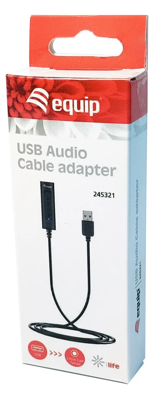 Equip USB Audio-Kabel Adapter - Steueradapter - 17 g - Schwarz, Ansicht 2
