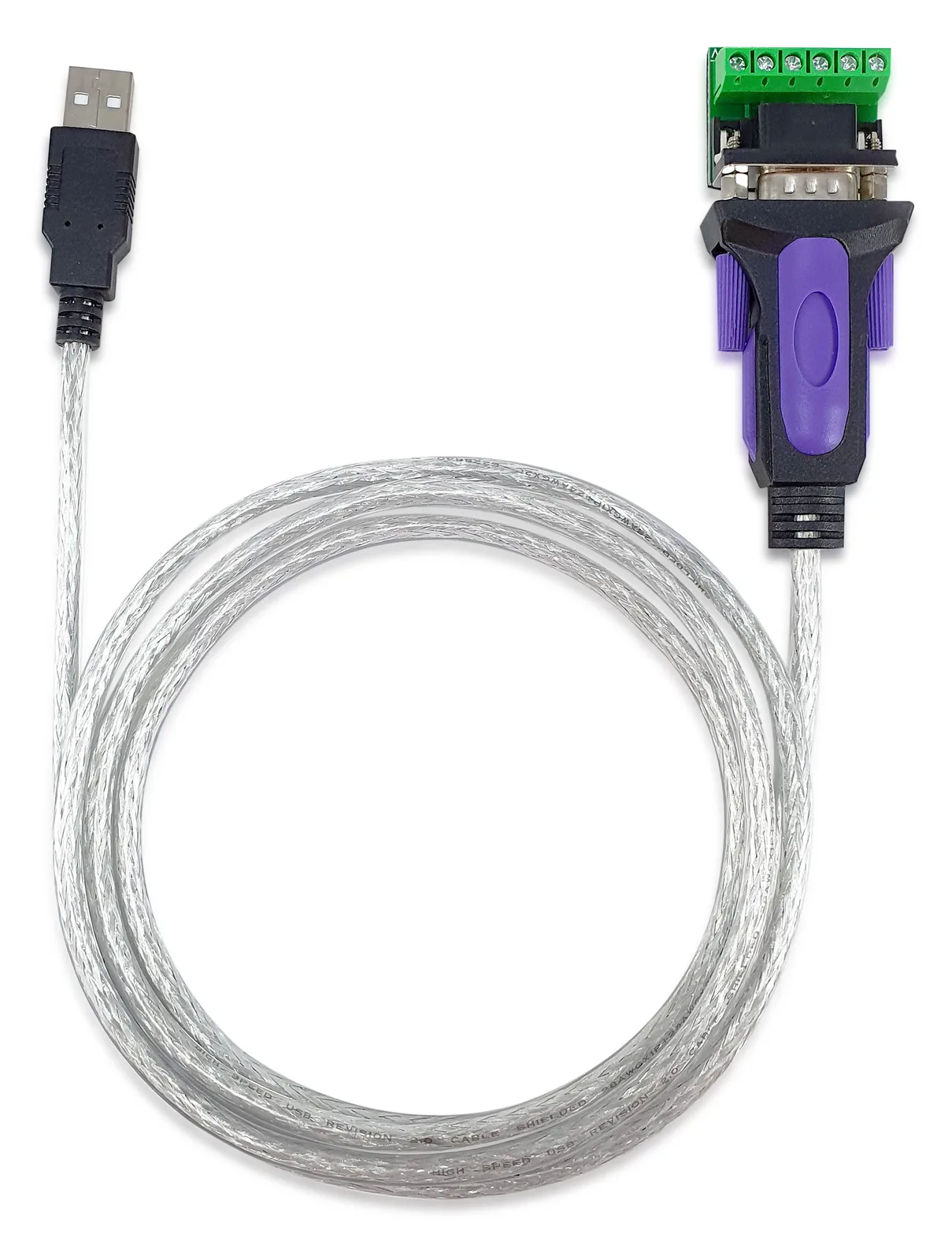 Equip USB-A auf Serial RS-422/485 (DB9) Adapter - Grau - 1,5 m - USB Typ-A - DB-9 - Männlich - Männlich, Ansicht 2