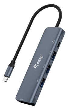 Equip USB-C 5-in-1 Multifunktionsadapter - HDMI - USB 3.2 Gen1 - 100W USB PD - USB 3.2 Gen 1 (3.1 Gen 1) Type-C - HDMI von LumaTech